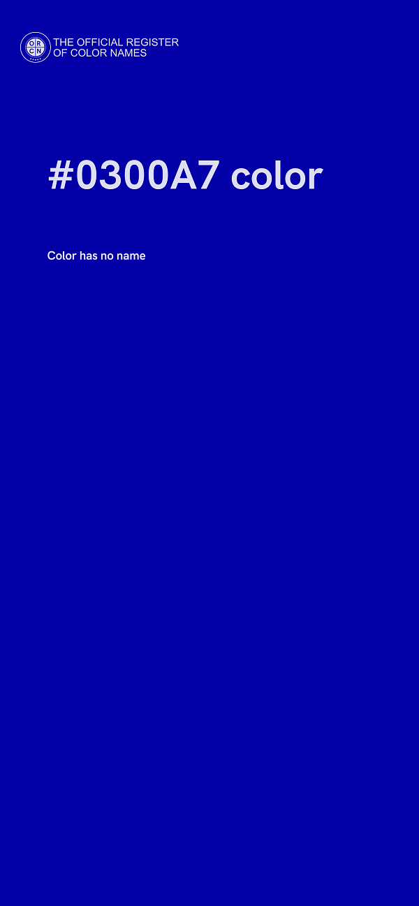 #0300A7 color image