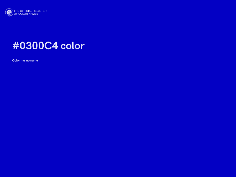 #0300C4 color image