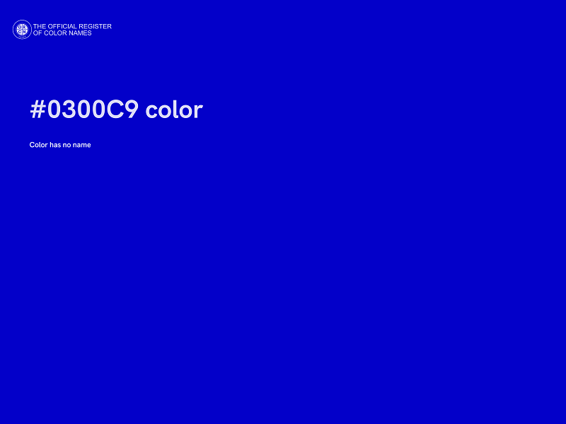 #0300C9 color image