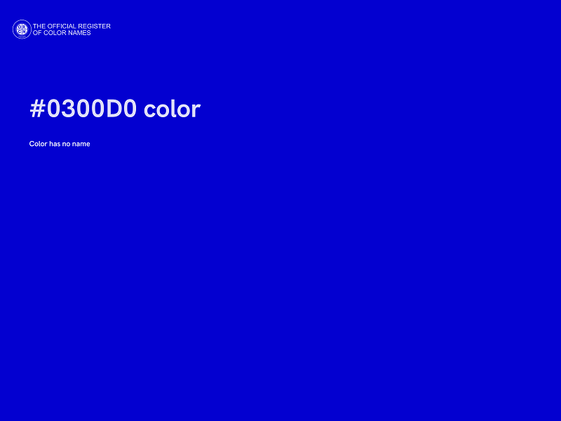 #0300D0 color image