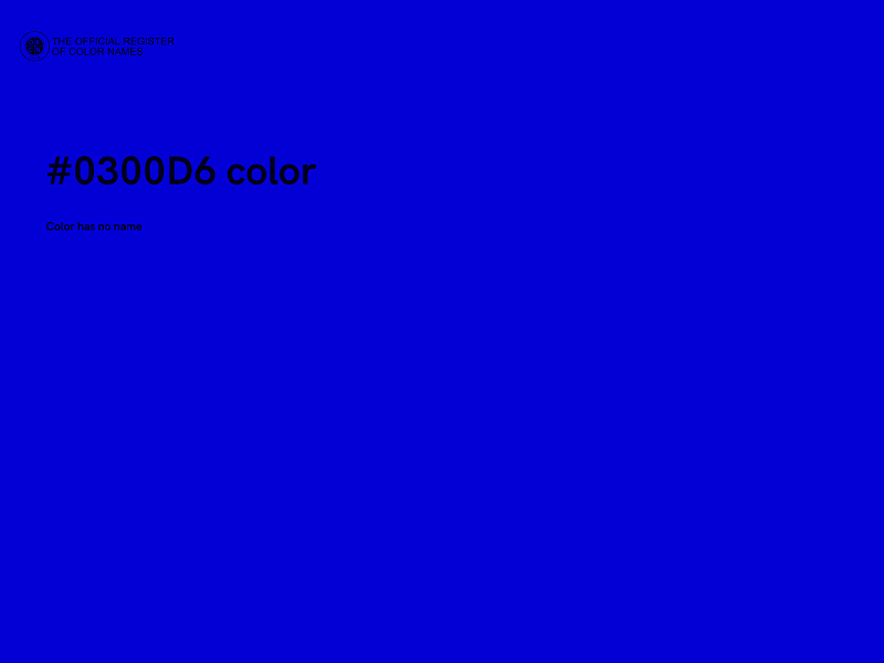 #0300D6 color image