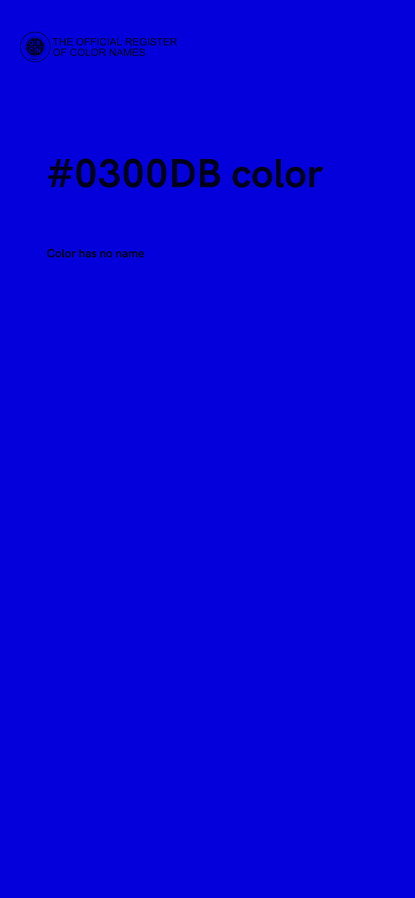 #0300DB color image