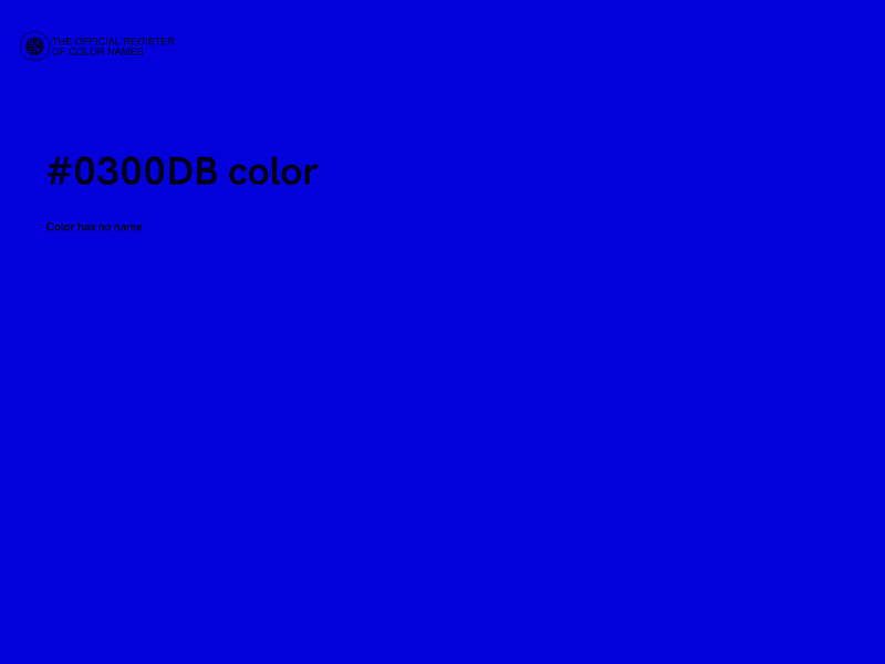 #0300DB color image