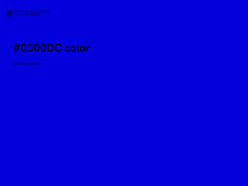 #0300DC color image