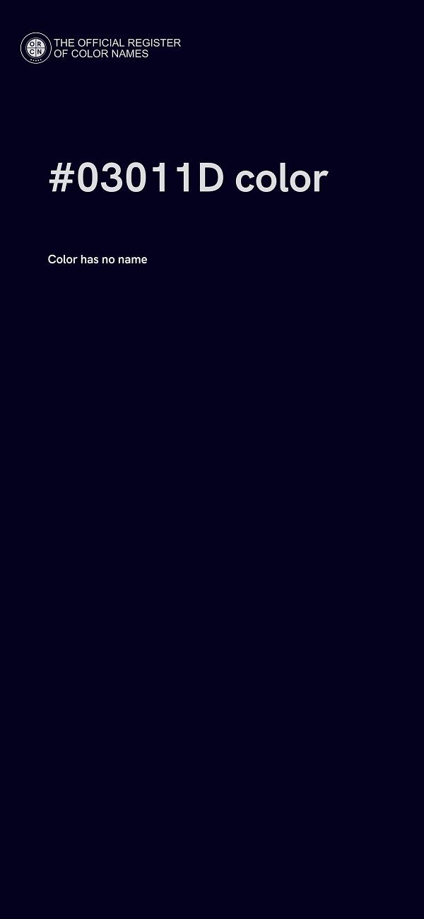 #03011D color image