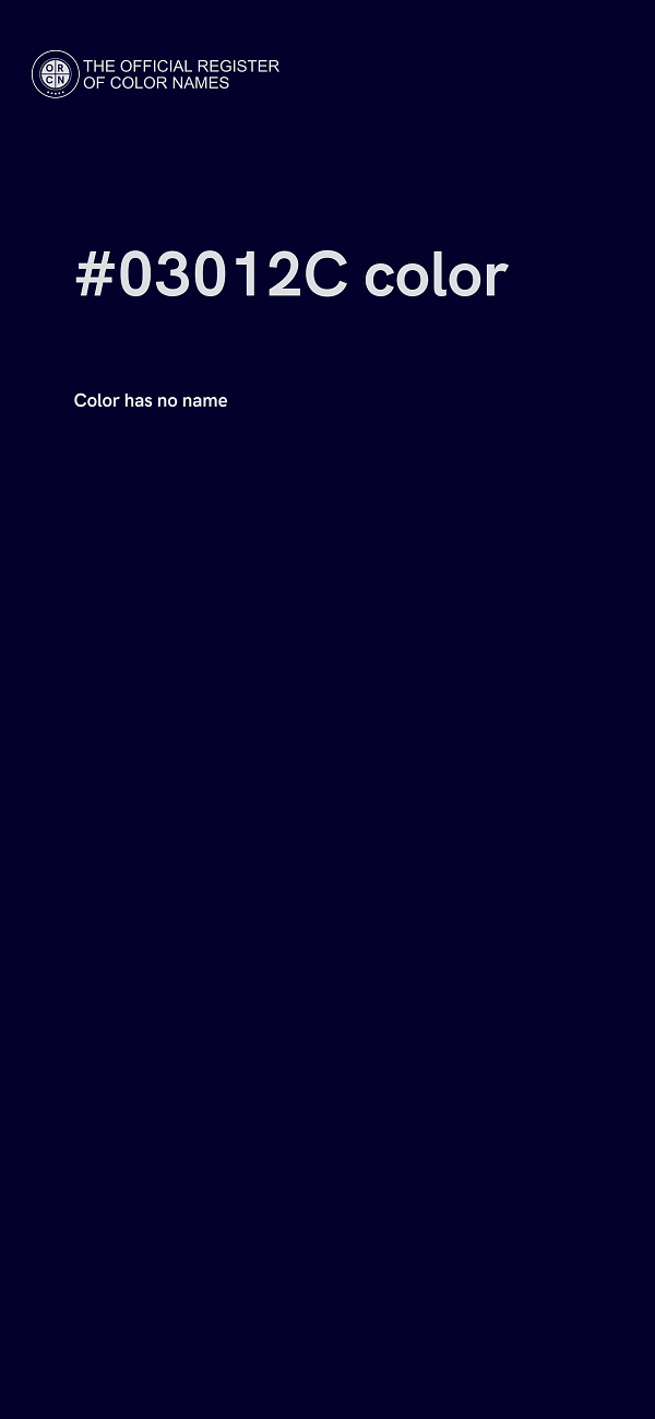 #03012C color image