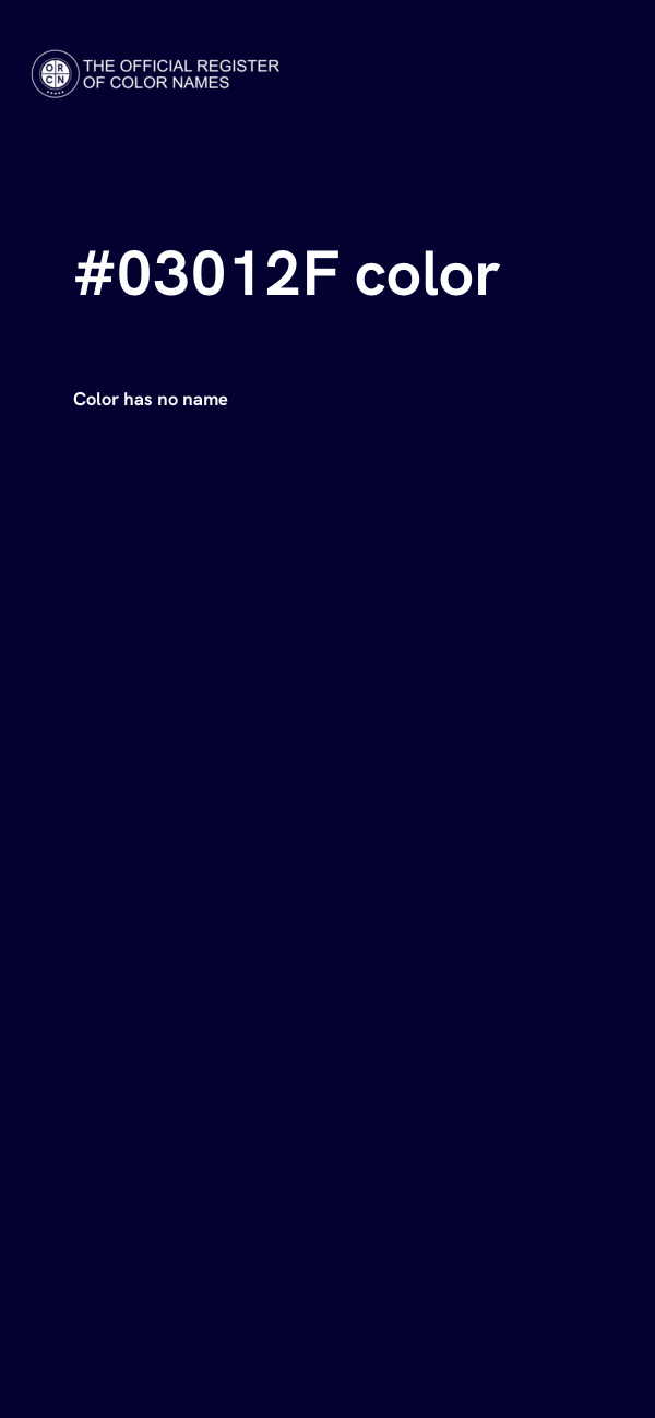 #03012F color image