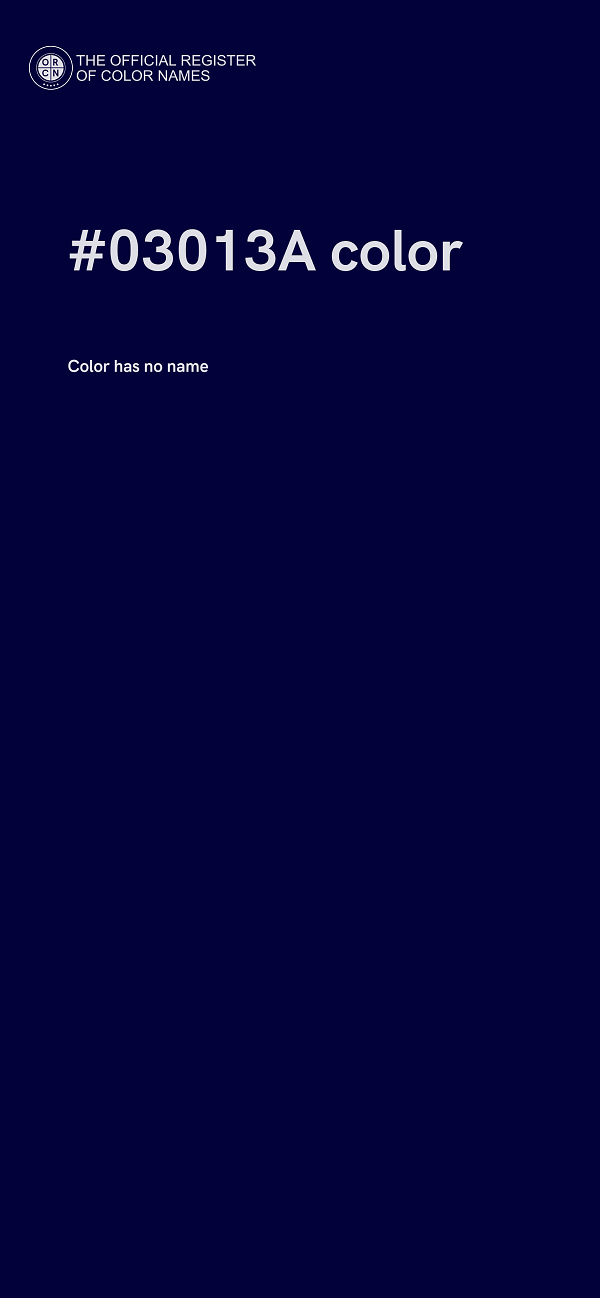 #03013A color image