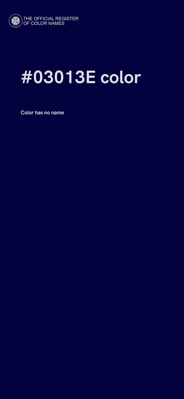 #03013E color image