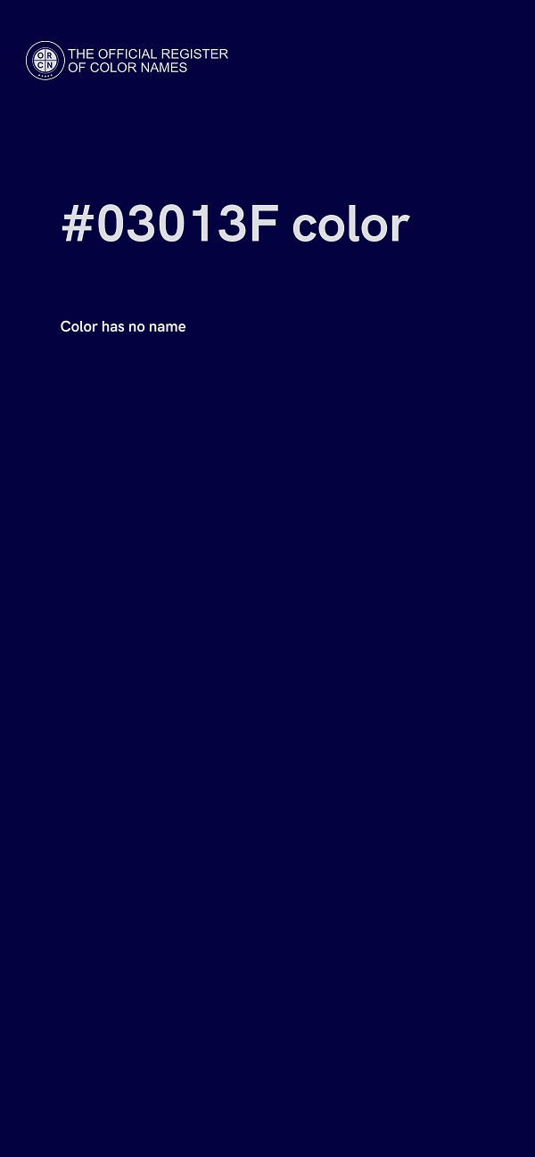 #03013F color image