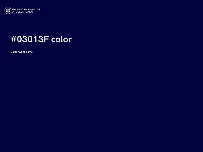 #03013F color image