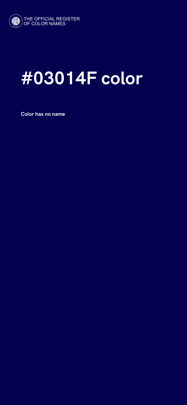 #03014F color image