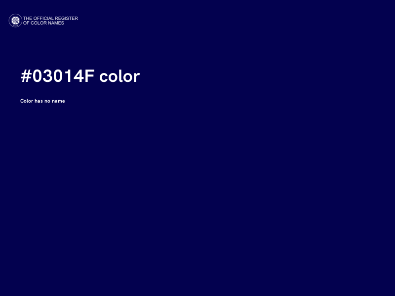 #03014F color image