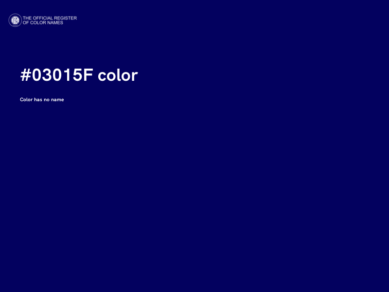 #03015F color image