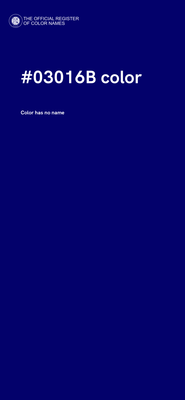 #03016B color image