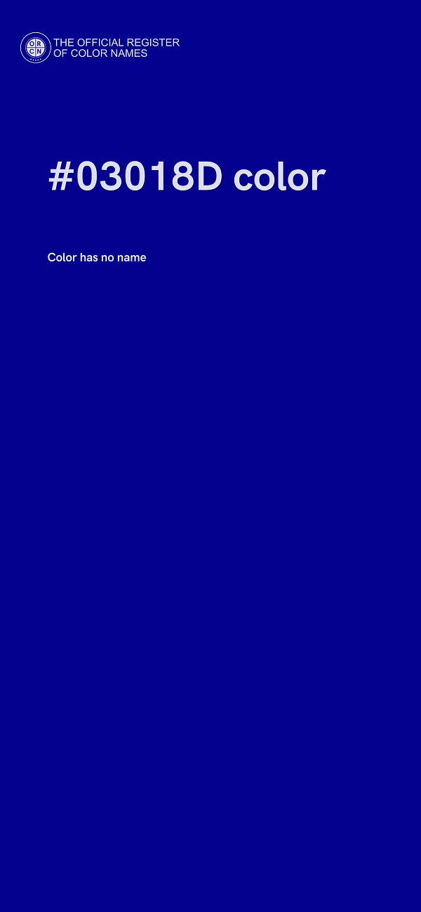 #03018D color image