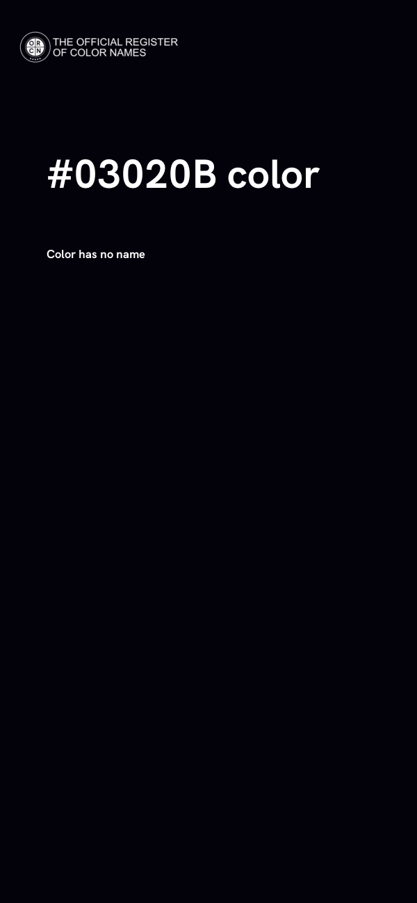 #03020B color image