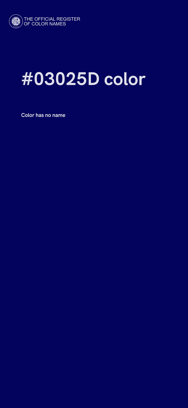 #03025D color image