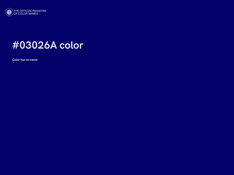 #03026A color image