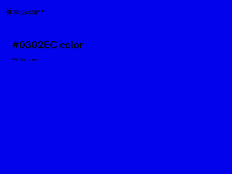 #0302EC color image