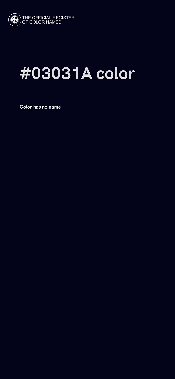 #03031A color image