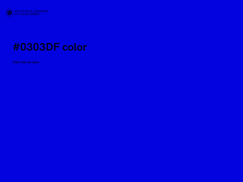 #0303DF color image