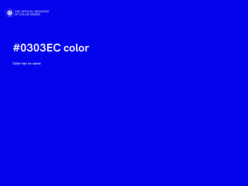 #0303EC color image
