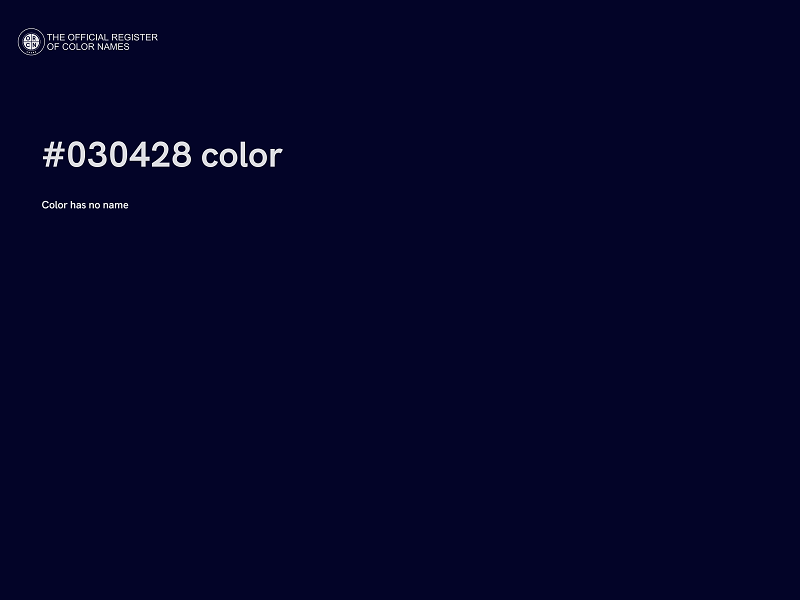 #030428 color image
