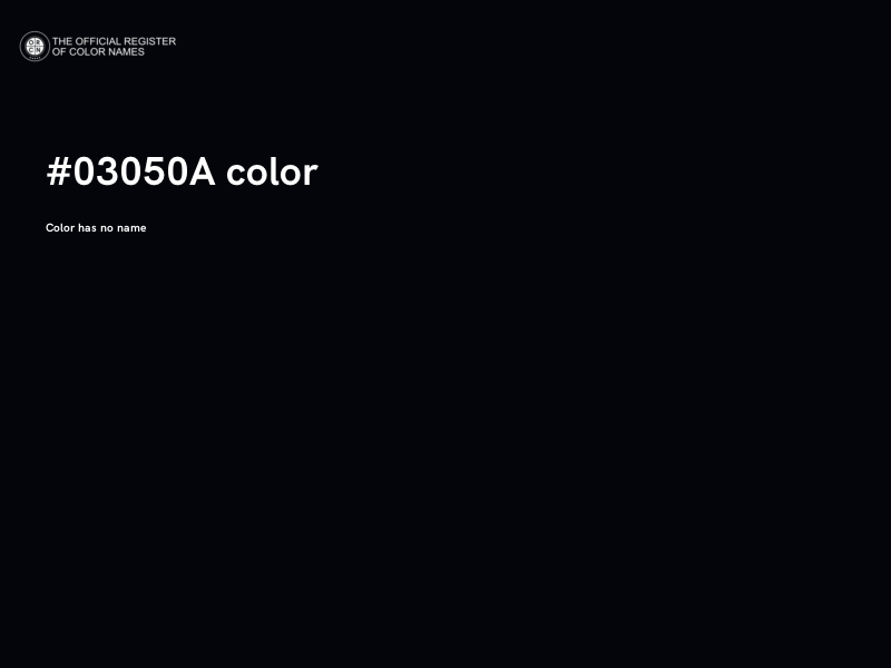 #03050A color image