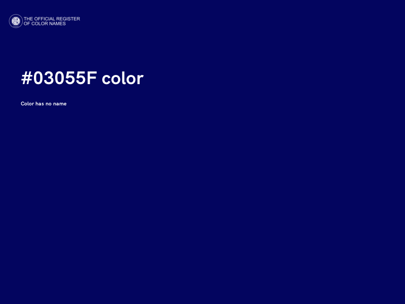 #03055F color image