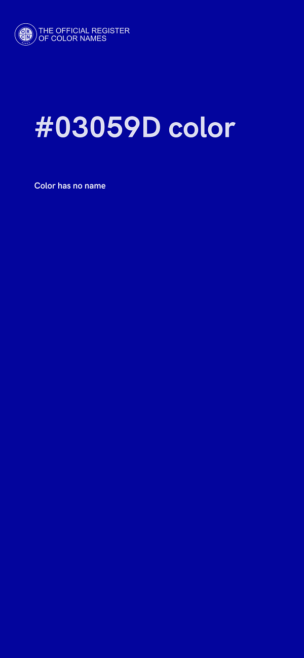 #03059D color image