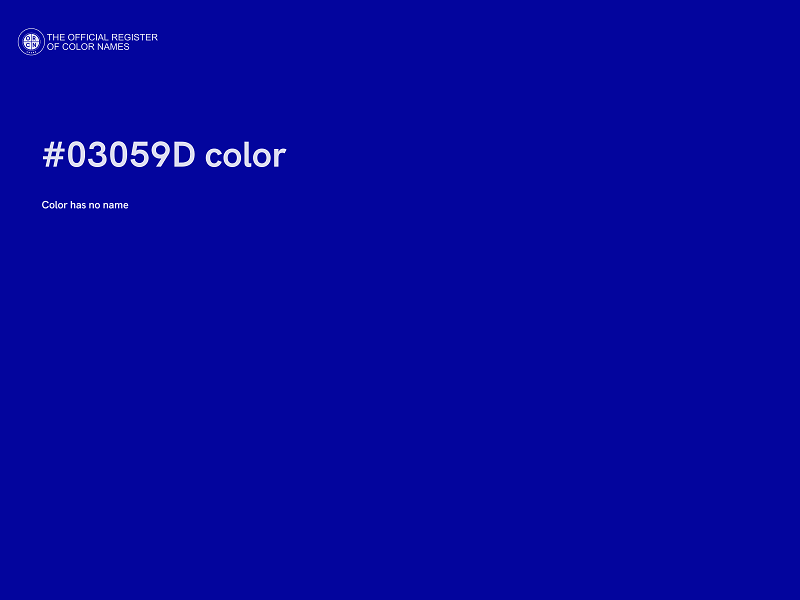 #03059D color image
