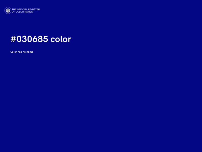 #030685 color image