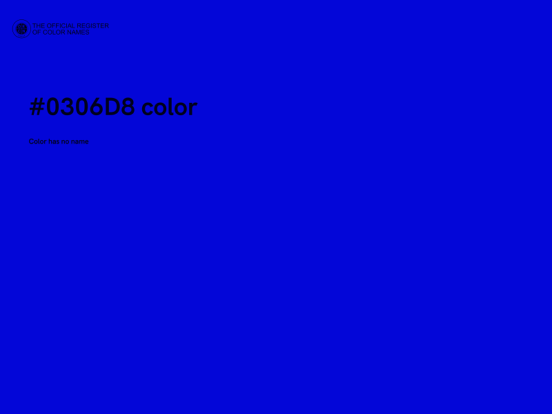 #0306D8 color image