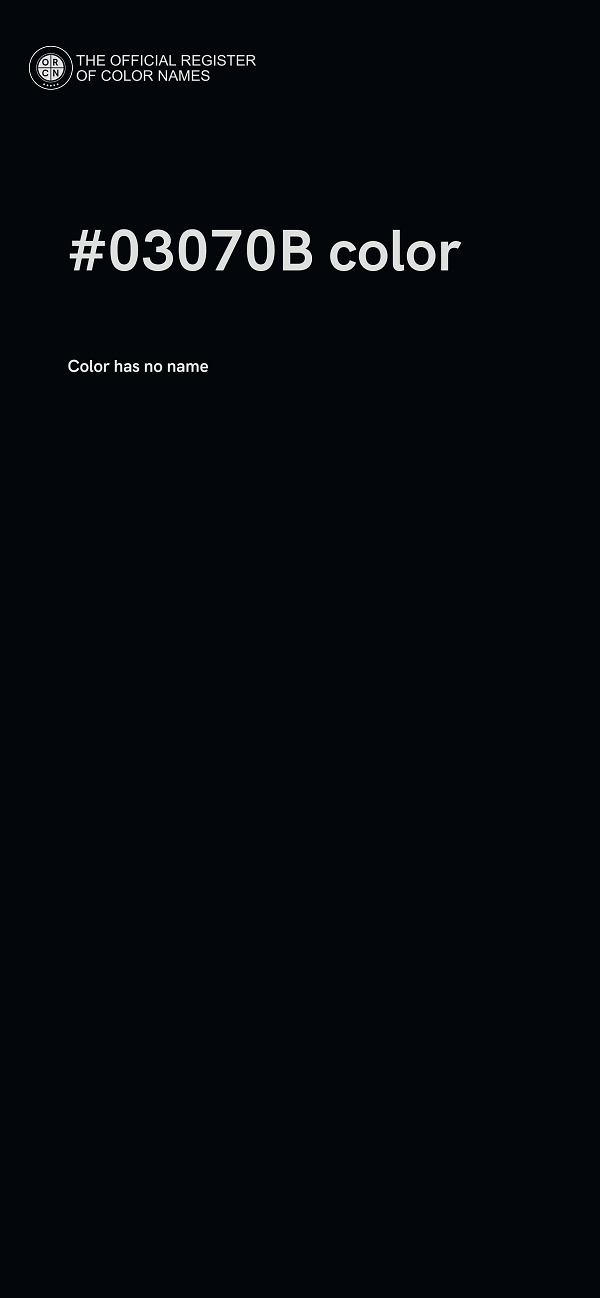#03070B color image
