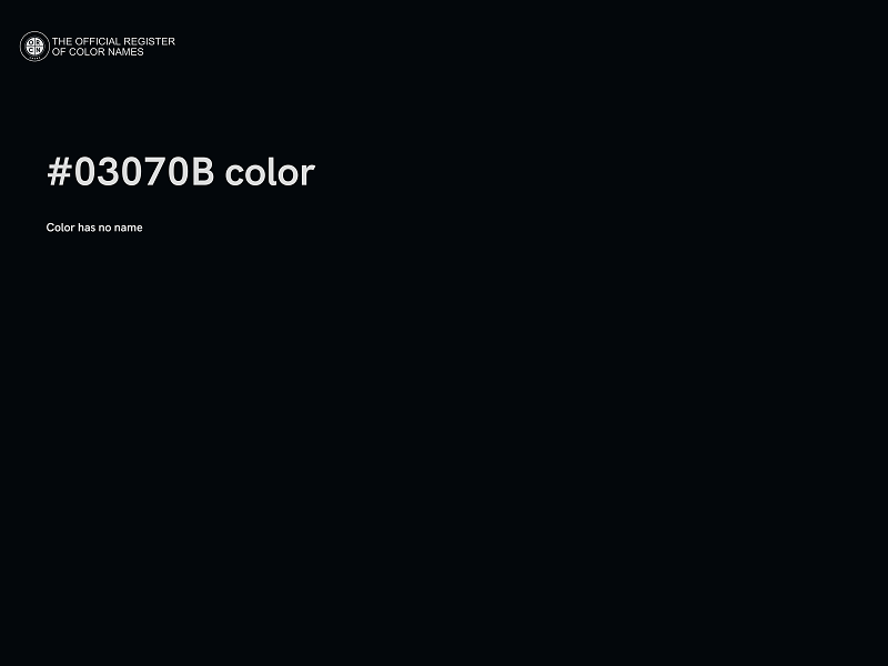 #03070B color image