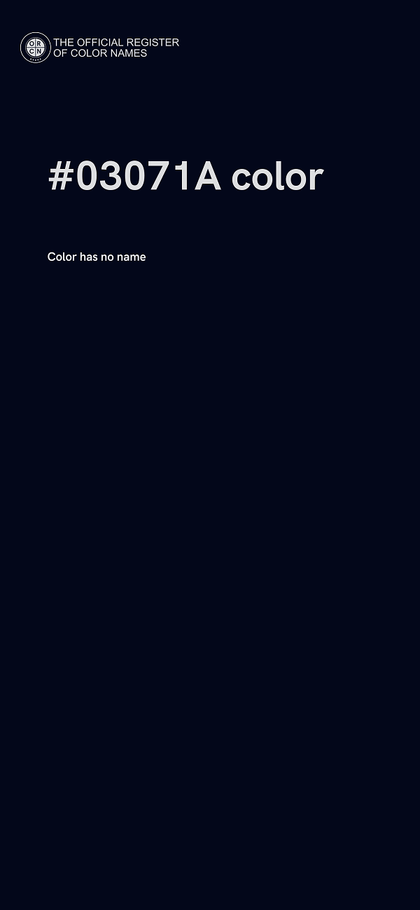 #03071A color image