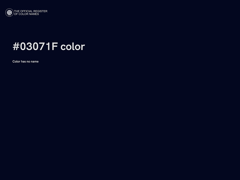 #03071F color image
