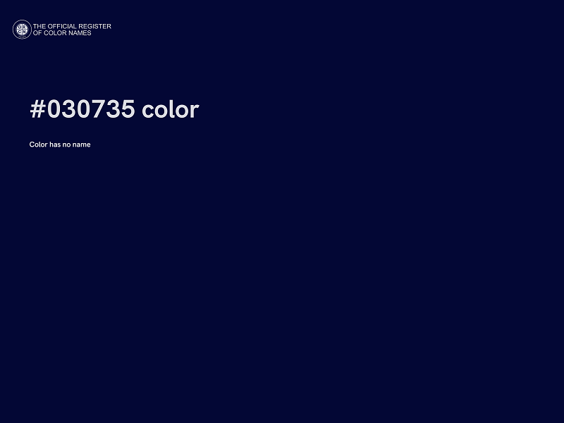 #030735 color image