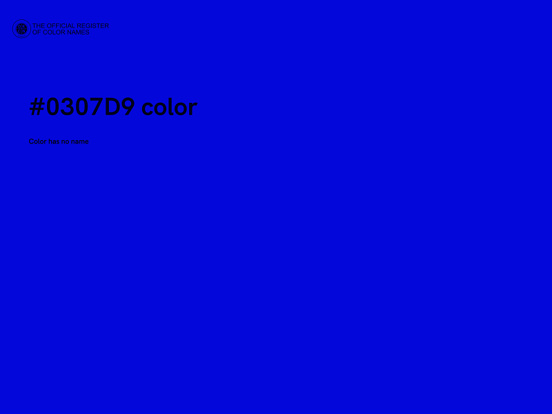 #0307D9 color image