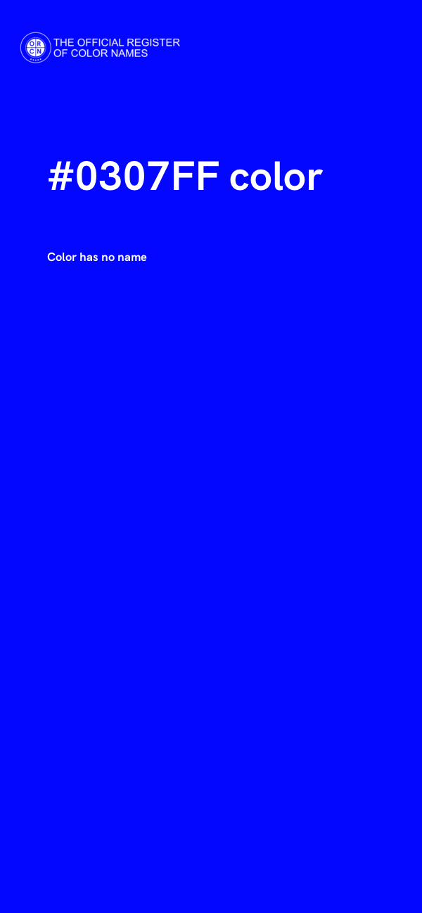 #0307FF color image