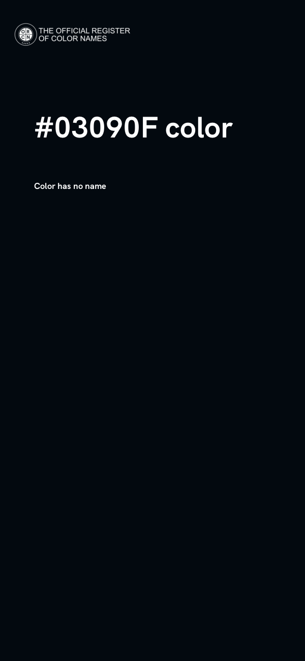 #03090F color image