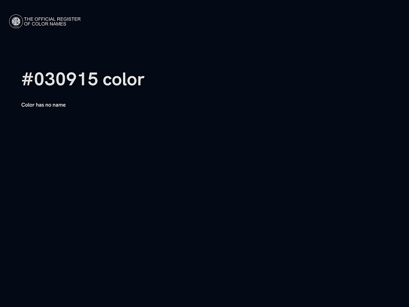 #030915 color image
