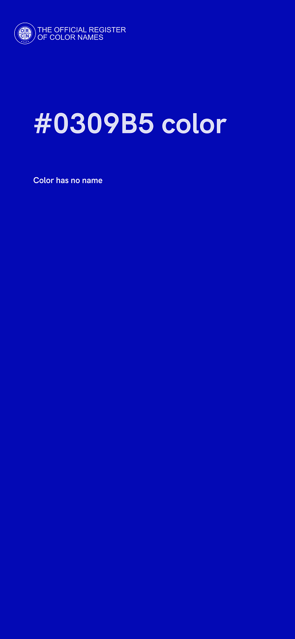 #0309B5 color image
