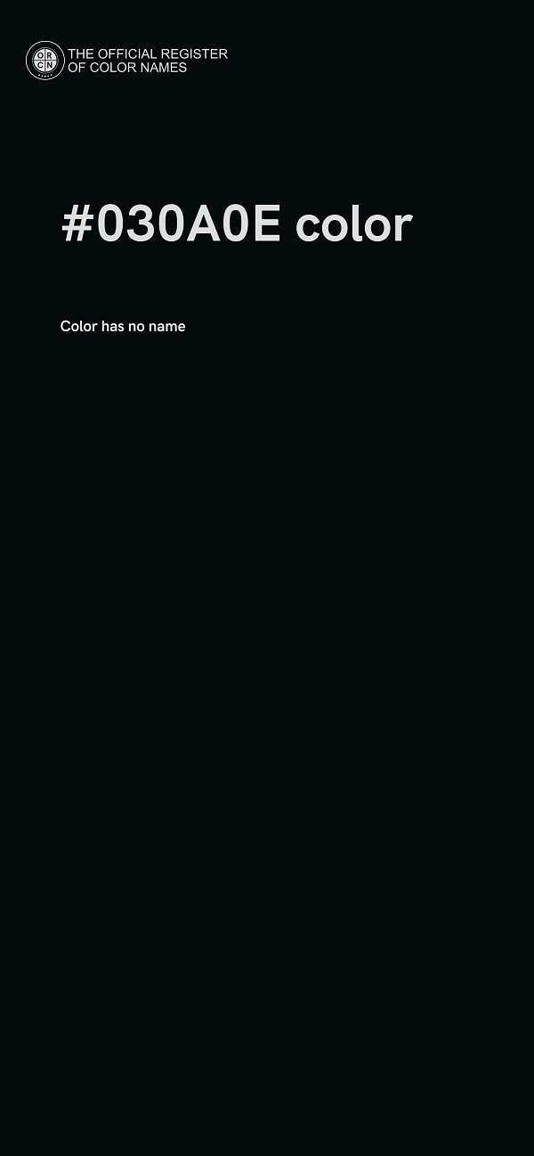 #030A0E color image