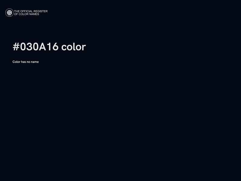 #030A16 color image