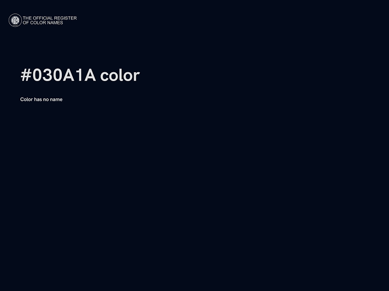 #030A1A color image