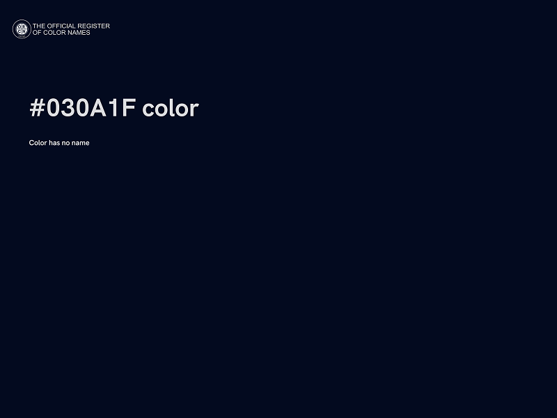 #030A1F color image