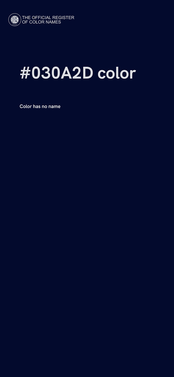 #030A2D color image