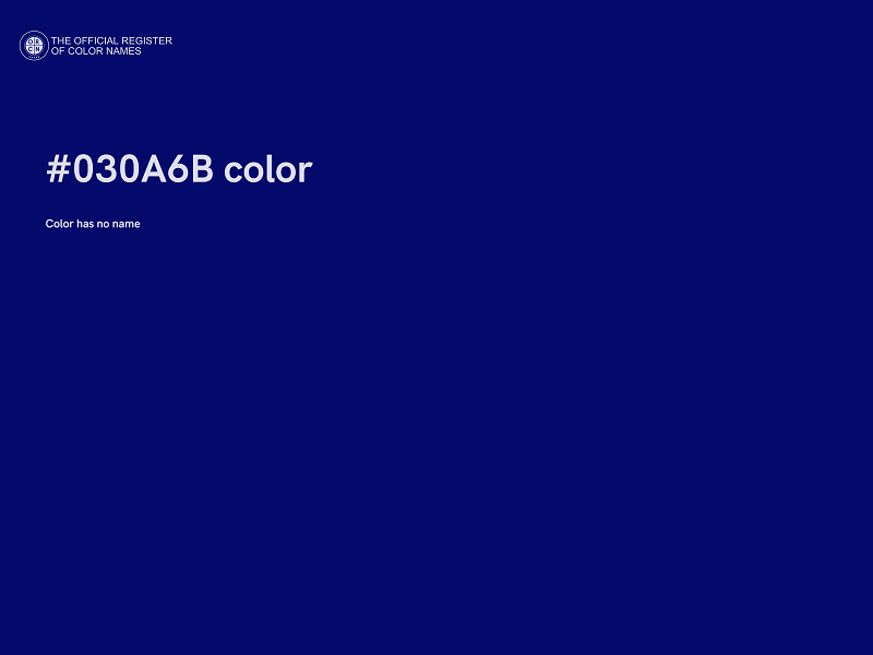 #030A6B color image